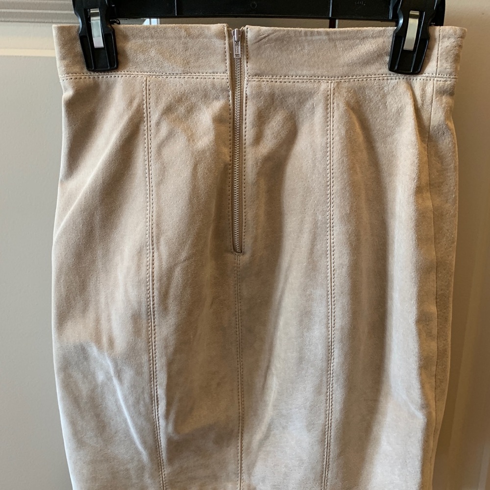 Bardot XS High Waisted leather suede skirt
